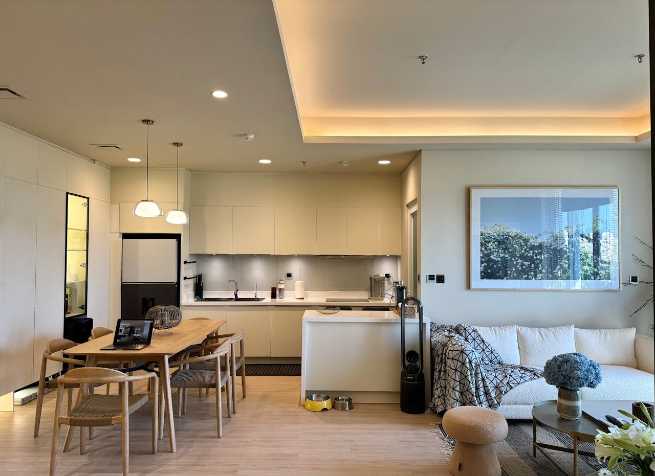 Дизайн кухни-гостиной в студии